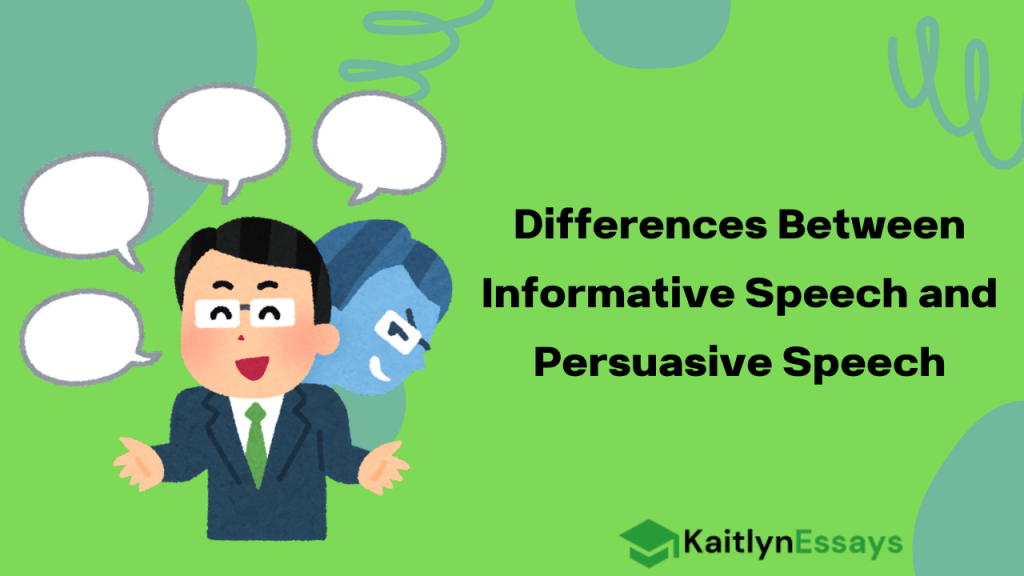 Differences Between Informative Speech and Persuasive Speech